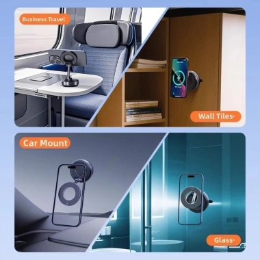 Giá đỡ điện thoại ô tô 360° xoay đa năng, gập hấp phụ - Giá chỉ 69.740đ