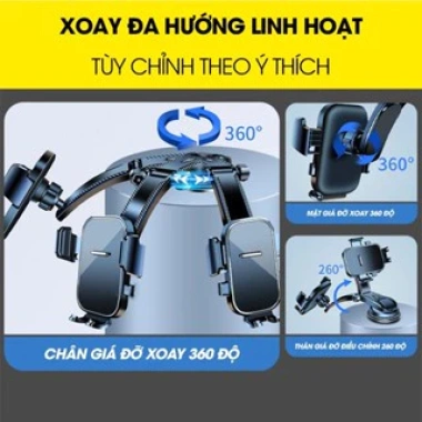 Giá Đỡ Điện Thoại Ô Tô A29 Kẹp Thác Nước 360 Không Chặn Tầm Nhìn – Giá 67.000₫ 4 Giá Đỡ Điện Thoại Ô Tô A29 Kẹp Thác Nước 360 Không Chặn Tầm Nhìn – Giá 67.000₫ 4