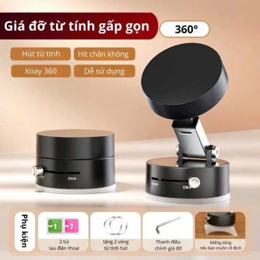 Giá đỡ điện thoại ô tô AMPEREEASE xoay 360 từ tính, điều chỉnh, chỉ 37.999₫ 5