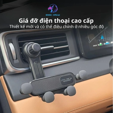Giá đỡ điện thoại ô tô BINKE BLS-010 xoay 360 độ, kẹp cửa gió không chắn gió, 49.000₫