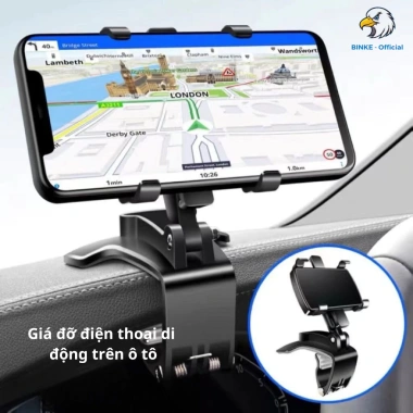 Giá đỡ điện thoại ô tô BINKE gương chiếu hậu đa chức năng xoay bảng điều khiển, giá chỉ 39.000₫ 6 Giá đỡ điện thoại ô tô BINKE gương chiếu hậu đa chức năng xoay bảng điều khiển, giá chỉ 39.000₫ 6