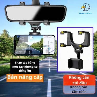 Giá đỡ điện thoại ô tô BINKE kẹp gắn gương chiếu hậu xoay 360° giá chỉ 49.000₫