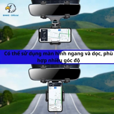 Giá đỡ điện thoại ô tô BINKE kẹp gắn gương chiếu hậu xoay 360° giá chỉ 49.000₫ 2 Giá đỡ điện thoại ô tô BINKE kẹp gắn gương chiếu hậu xoay 360° giá chỉ 49.000₫ 2
