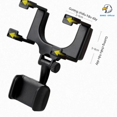 Giá đỡ điện thoại ô tô BINKE kẹp gắn gương chiếu hậu xoay 360° giá chỉ 49.000₫