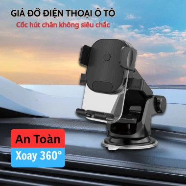 Giá Đỡ Điện Thoại Ô Tô Cửa Gió FIVELIGHT - Kẹp Xoay 360°, Chắc Chắn, Không Chặn Tầm Nhìn