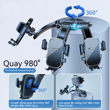 Giá đỡ điện thoại ô tô dán taplo A29 dạng thác nước xoay 360° - 13.577₫