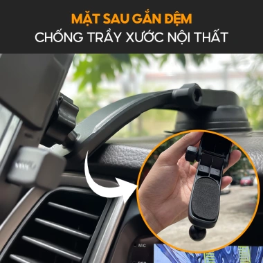 Giá đỡ điện thoại ô tô dán taplo A29 HipoCar dạng thác nước xoay 360 không che tầm nhìn - Giá 75.000 VND
