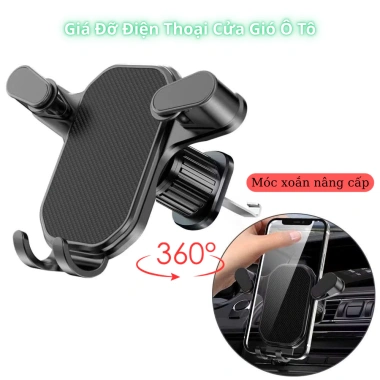 Giá đỡ điện thoại ô tô ELEPAN kẹp cửa khe gió xoay 360 độ vân cacbon nhỏ gọn tiện lợi giá 22.500 3