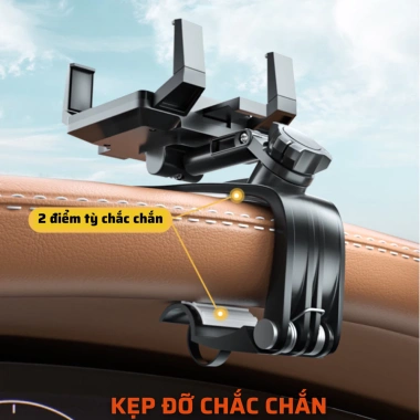 Giá đỡ điện thoại ô tô gắn bảng điều khiển, gương chiếu hậu, xoay 360 - giảm giá 64.000 VND 5 Giá đỡ điện thoại ô tô gắn bảng điều khiển, gương chiếu hậu, xoay 360 - giảm giá 64.000 VND 5