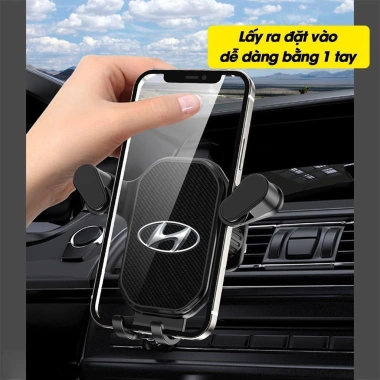 Giá Đỡ Điện Thoại Ô Tô Gắn Cửa Khe Gió – Xoay 360°, Nhỏ Gọn, An Toàn, Logo Theo Hãng Xe