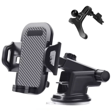 Giá đỡ điện thoại ô tô gắn taplo, hít kính mặt carbon cao cấp, cực chắc chắn - chỉ 55.000₫ 2