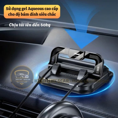 Giá Đỡ Điện Thoại Ô Tô H7S Cao Cấp Hít Chân Không Xoay 360 Độ Gấp Gọn Bảng Số 48.000₫