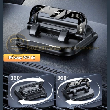 Giá Đỡ Điện Thoại Ô Tô H7S Cao Cấp Hít Chân Không Xoay 360 Độ Gấp Gọn Bảng Số 48.000₫