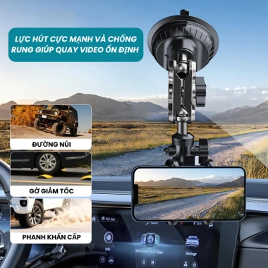 Giá Đỡ Điện Thoại Ô Tô Hít Kính Chân Không Xoay 360 - Kẹp Quay Video Đa Năng 39k 2 Giá Đỡ Điện Thoại Ô Tô Hít Kính Chân Không Xoay 360 - Kẹp Quay Video Đa Năng 39k 2