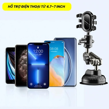 Giá Đỡ Điện Thoại Ô Tô Hít Kính Chân Không Xoay 360 - Kẹp Quay Video Đa Năng 39k 7 Giá Đỡ Điện Thoại Ô Tô Hít Kính Chân Không Xoay 360 - Kẹp Quay Video Đa Năng 39k 7