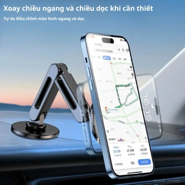 Giá Đỡ Điện Thoại Ô Tô Hút Nam Châm Dán Taplo Kính Siêu Chắc Chắn Xoay 360 - 45.600 VND