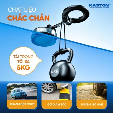 Giá đỡ điện thoại ô tô Kaston K007: hút chân không, xoay 360°, gấp gọn, đa năng