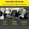 Giá đỡ điện thoại ô tô kẹp cửa khe gió, xoay 360°, vân carbon, nhỏ gọn tiện lợi 2