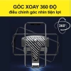 Giá đỡ điện thoại ô tô kẹp cửa khe gió, xoay 360°, vân carbon, nhỏ gọn tiện lợi 5