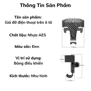 Giá đỡ điện thoại ô tô kẹp cửa khe gió, xoay 360°, vân carbon, nhỏ gọn tiện lợi 9 Giá đỡ điện thoại ô tô kẹp cửa khe gió, xoay 360°, vân carbon, nhỏ gọn tiện lợi 9
