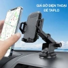 Giá đỡ điện thoại ô tô kẹp cửa khe gió, xoay 360°, vân carbon, nhỏ gọn tiện lợi 10