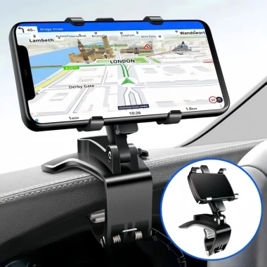 Giá Đỡ Điện Thoại Ô Tô Kẹp TR Xoay 360° Chống Rung - Giá 27.000₫