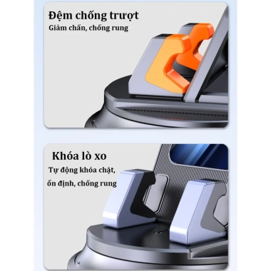 Giá đỡ điện thoại ô tô lắp taplo Chống rung giảm chấn bền bỉ không che tầm nhìn 83.000₫ 4