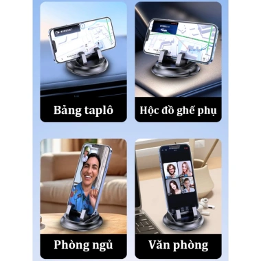 Giá đỡ điện thoại ô tô lắp taplo Chống rung giảm chấn bền bỉ không che tầm nhìn 83.000₫ 7