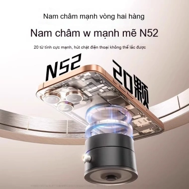 Giá đỡ điện thoại ô tô MagSafe hút chân không, kéo dài gấp gọn, siêu mạnh 4