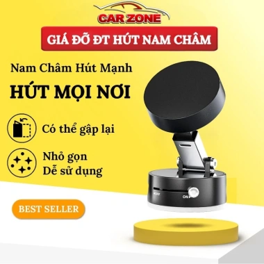 Giá Đỡ Điện Thoại Ô Tô Nam Châm C-03 Gập Lại, Đế Hút Chân Không - Giá 38.897 VND
