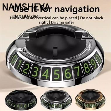Giá đỡ điện thoại ô tô NAMSHEVA 2 trong 1 đa chức năng, bảng điều khiển 360 độ xoay, hỗ trợ biển số, chỉ 48.290₫