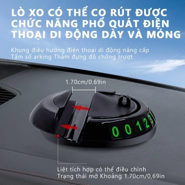 Giá đỡ điện thoại ô tô SEAMETAL - Thảm chống trượt, bảng điều khiển đa chức năng, tích hợp miếng đệm, giảm giá 21%
