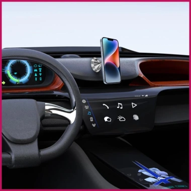 Giá đỡ điện thoại ô tô thông minh Xoay 360 Tự động Dash cho SUV, RV pomervn