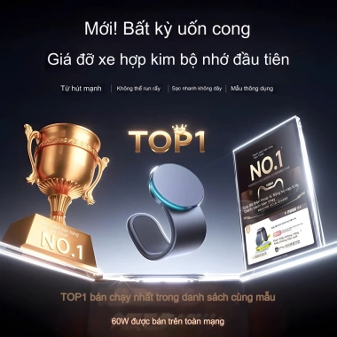 Giá đỡ điện thoại ô tô từ tính gập gọn, sạc nhanh không dây, chỉ 198.000₫ 4 Giá đỡ điện thoại ô tô từ tính gập gọn, sạc nhanh không dây, chỉ 198.000₫ 4