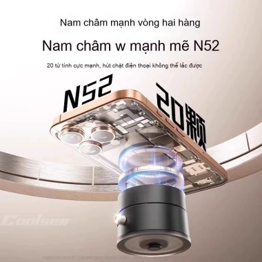 Giá đỡ điện thoại ô tô từ tính hút chân không hai mặt - Bám chắc, lắp nhanh, 93.800 VND