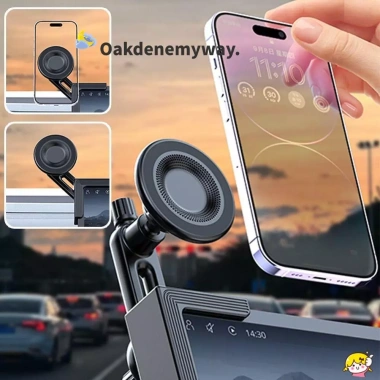 Giá đỡ điện thoại ô tô từ tính OAKDENEMYWAY 360°, chống rung, xoay góc an toàn