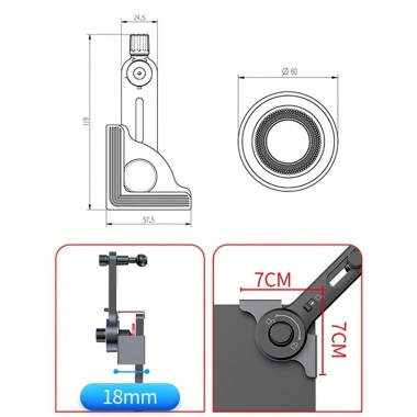 Giá đỡ điện thoại ô tô từ tính OAKDENEMYWAY 360°, chống rung, xoay góc an toàn