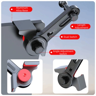 Giá đỡ điện thoại ô tô từ tính OAKDENEMYWAY 360°, chống rung, xoay góc an toàn