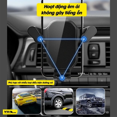 Giá đỡ điện thoại ô tô VuaAuto kẹp cửa khe gió xoay 360 nhỏ gọn tiện lợi chỉ 40.000đ 5 Giá đỡ điện thoại ô tô VuaAuto kẹp cửa khe gió xoay 360 nhỏ gọn tiện lợi chỉ 40.000đ 5