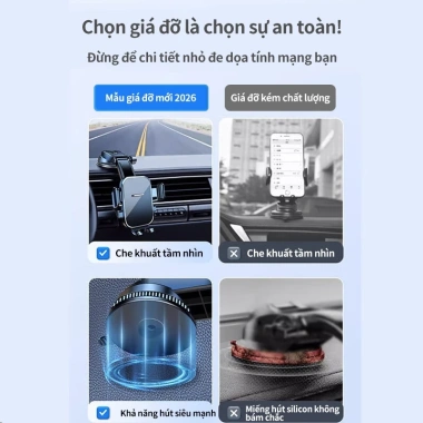Giá đỡ điện thoại ô tô xe tải dạng đĩa hút - Không che tầm nhìn, lực hút siêu mạnh, giá chỉ 35.000₫ 7 Giá đỡ điện thoại ô tô xe tải dạng đĩa hút - Không che tầm nhìn, lực hút siêu mạnh, giá chỉ 35.000₫ 7
