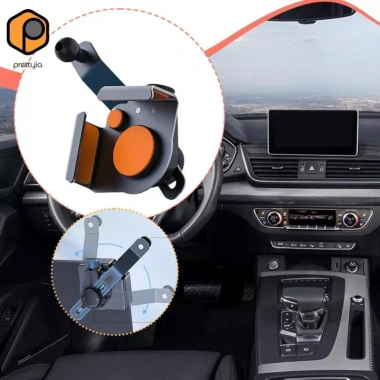 Giá đỡ điện thoại ô tô xoay 360°, hợp kim chống trượt điều chỉnh cao dễ lắp đa năng