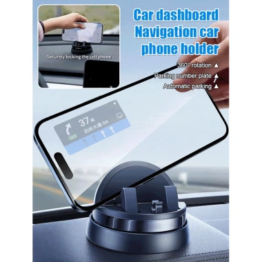 Giá đỡ điện thoại ô tô xoay bảng điều khiển, chống trượt, chỉ 60.000