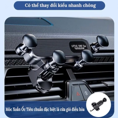 Giá đỡ điện thoại ô tô ZAPPOINT kẹp cửa gió xoay 360° không chắn gió, cao cấp 9