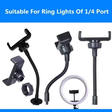 Giá Đỡ Điện Thoại Ống Linh Hoạt Tay Dài, Kẹp 360 Đa Năng Monopod Chân Đế