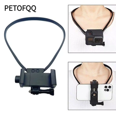 Giá đỡ điện thoại PETOFQQ - Cổ chụp Vlog, dây đeo điều chỉnh, giảm rung cho Hero & Insta360