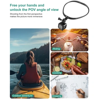 Giá đỡ điện thoại PETOFQQ - Cổ chụp Vlog, dây đeo điều chỉnh, giảm rung cho Hero & Insta360