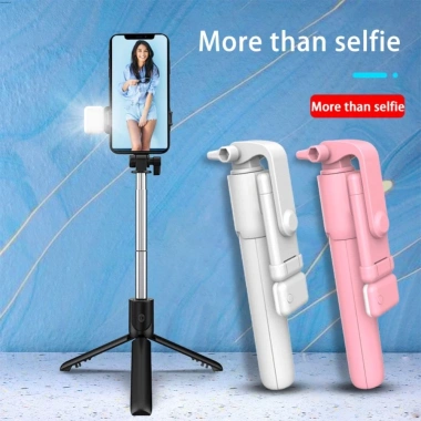 Giá đỡ điện thoại R1S 4in1 Gậy Selfie – Chân máy nhẹ, Bluetooth không dây, Monopod điều khiển từ xa