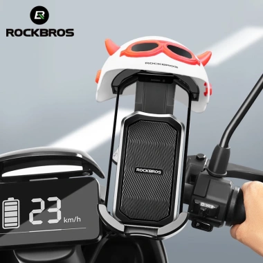Giá Đỡ Điện Thoại ROCKBROS Định Vị, Chống Thấm, Mũ Che Nắng, Nghệ Thuật Xe Đạp 3