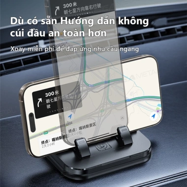 Giá đỡ điện thoại SEAMETAL cho bảng điều khiển ô tô, xoay 360°, chống trượt, có biển số xe - chỉ 59.900đ 4