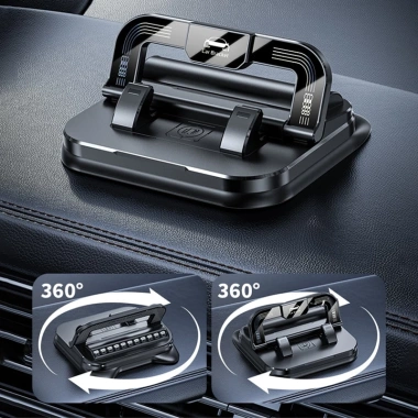 Giá đỡ điện thoại SEAMETAL cho bảng điều khiển ô tô, xoay 360°, chống trượt, có biển số xe - chỉ 59.900đ 9